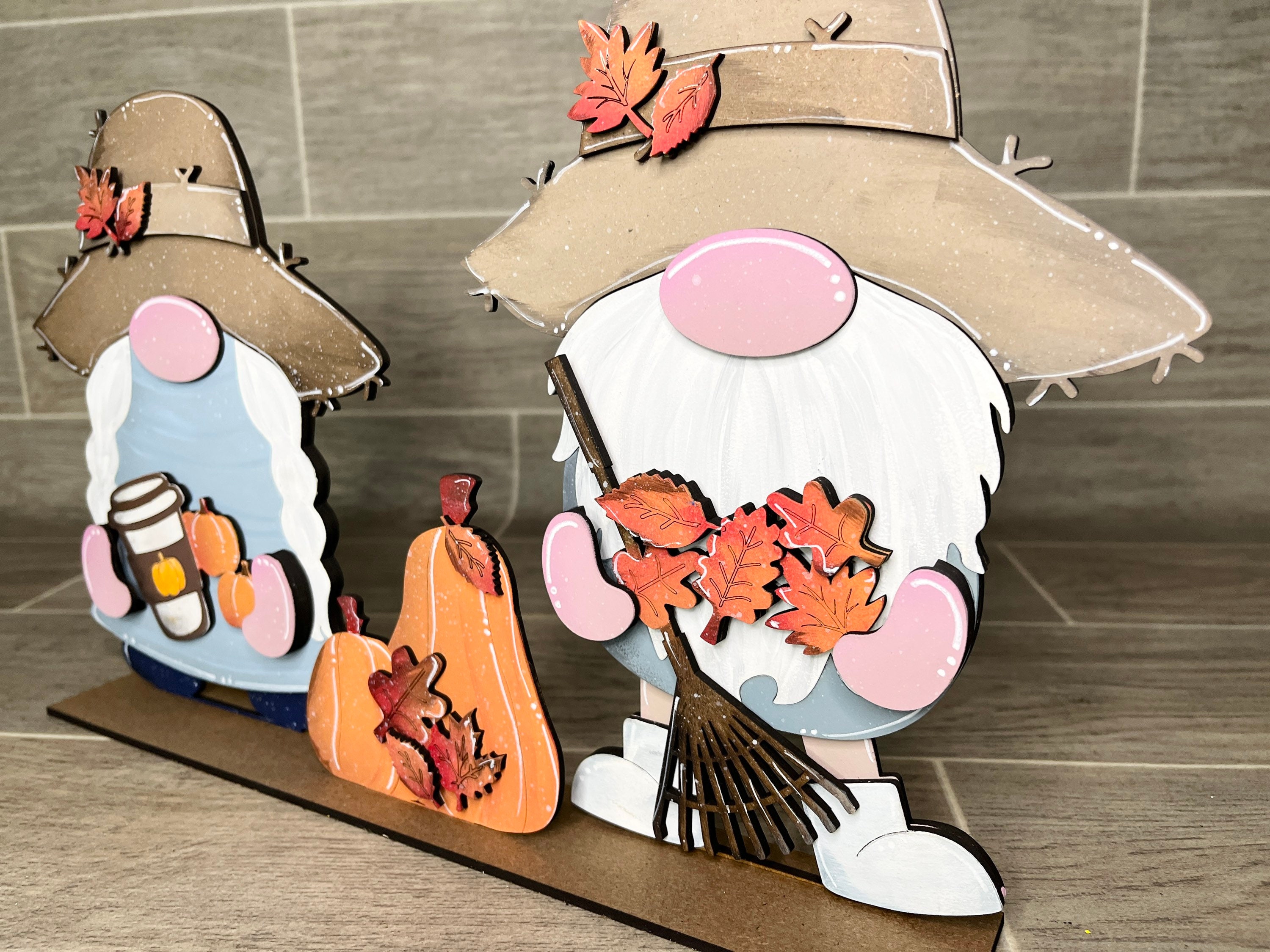 Fall Standing Tall Gnome Interchangeable File SVG add - Etsy