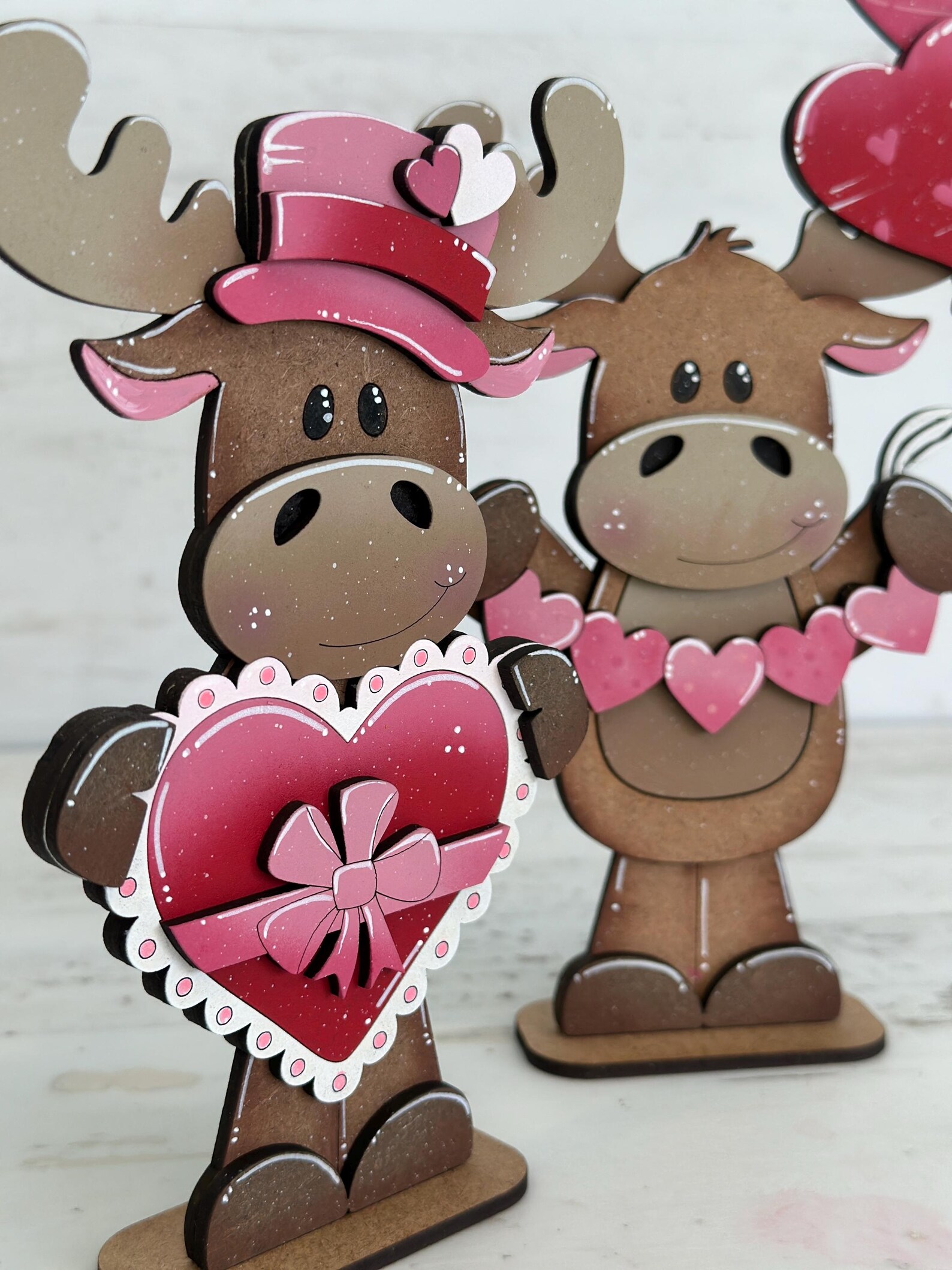 Moose Valentine Standing File SVG, Balloon, Love, Heart, Mailbox ...