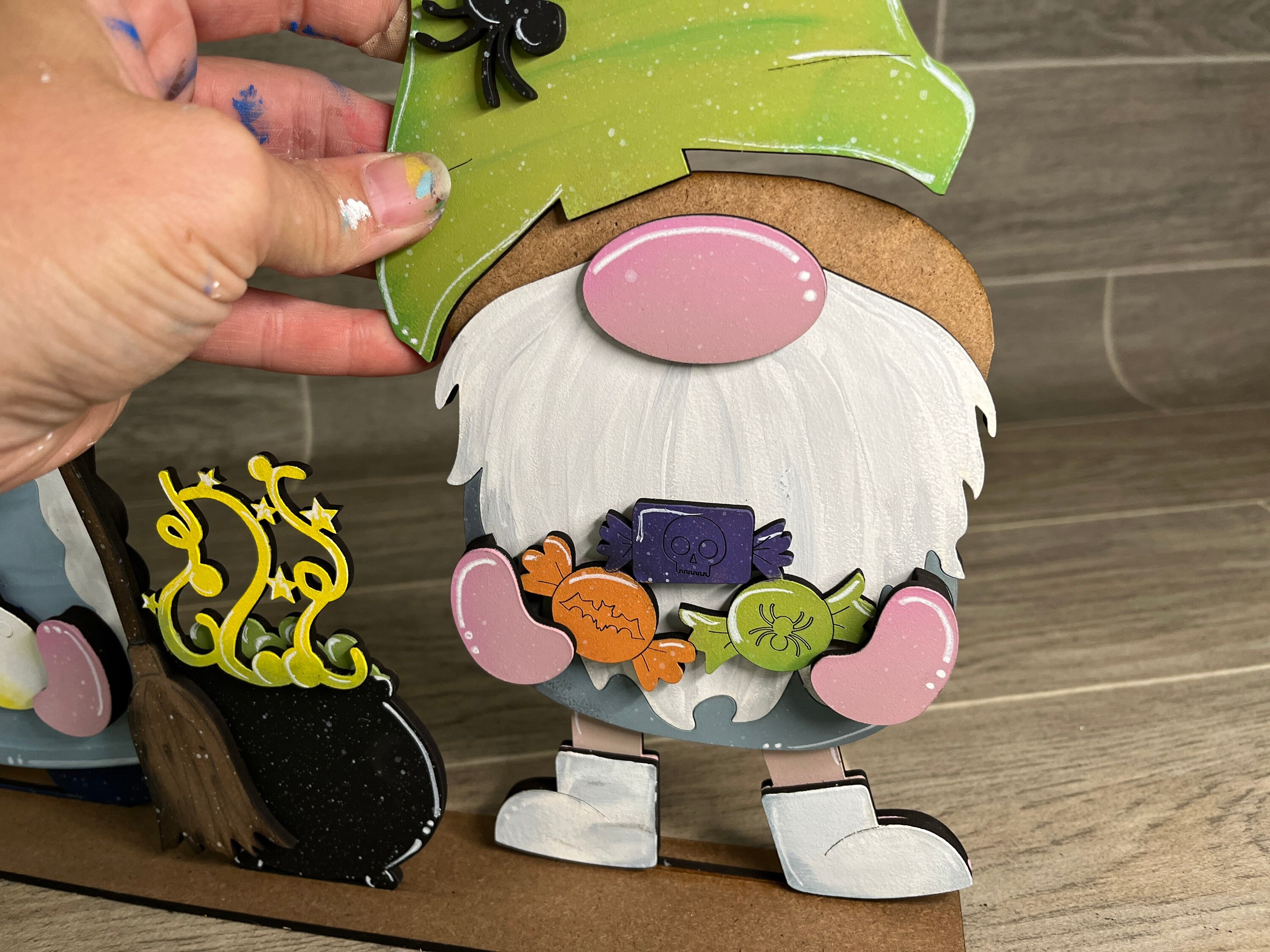 Halloween Standing Tall Gnome Interchangeable File SVG, (add On-gnomes ...