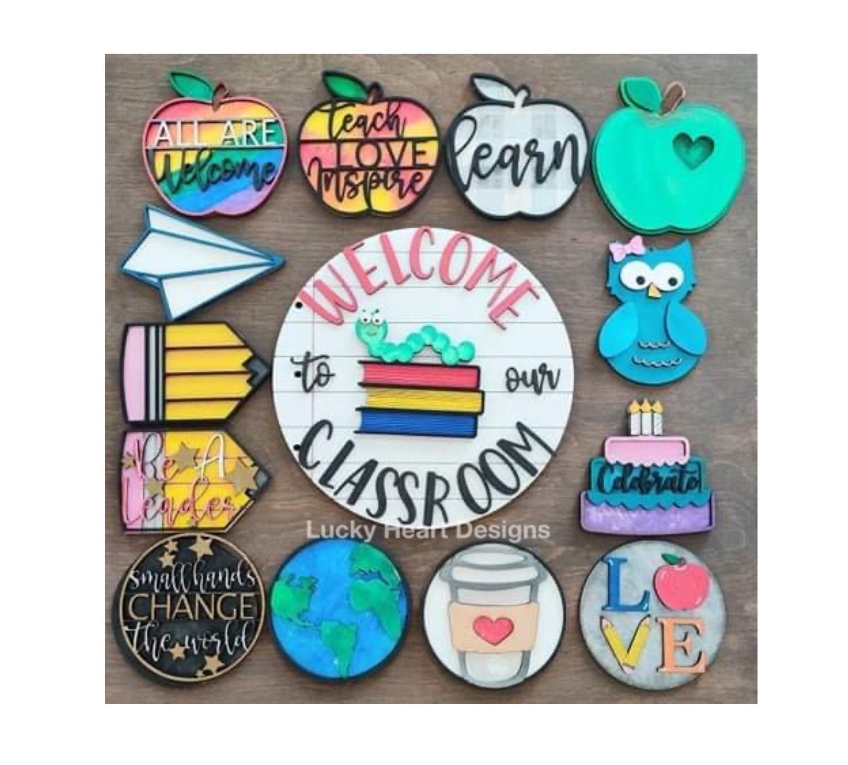 Interchangeable School Sign, SVG FILE glowforge door hanger