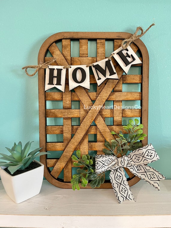 farmhouse tobacco basket decor Wall Hanging with Flowers  Hallstrom Home Buy Tobacco Basket Decor File