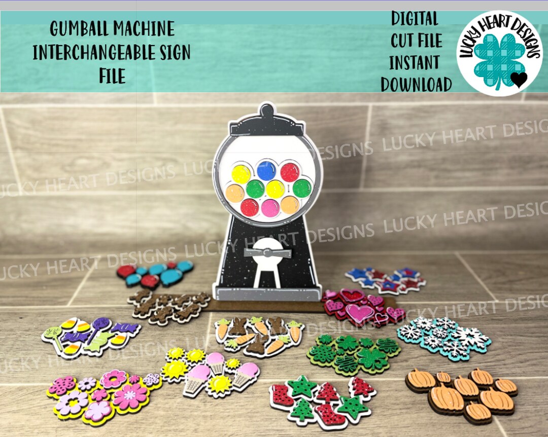 Gumball Machine With Interchangeable Inserts – Glowforge Shop