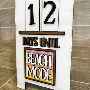 MINI Countdown Sandwich Board Interchangeable Leaning Sign File SVG, easel sign Tiered Tray Glowforge, LuckyHeartDesignsCo base image 6