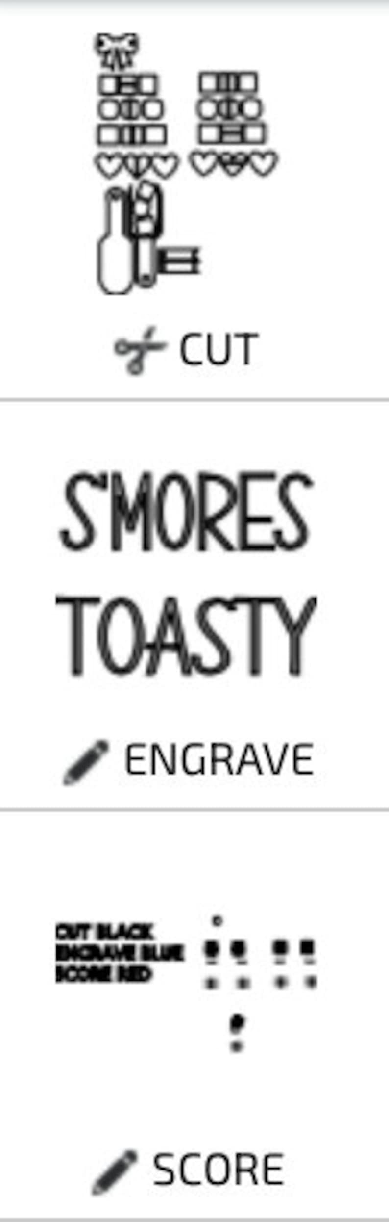 S'mores Tiered Tray Wood Scoop File SVG Summer Etsy