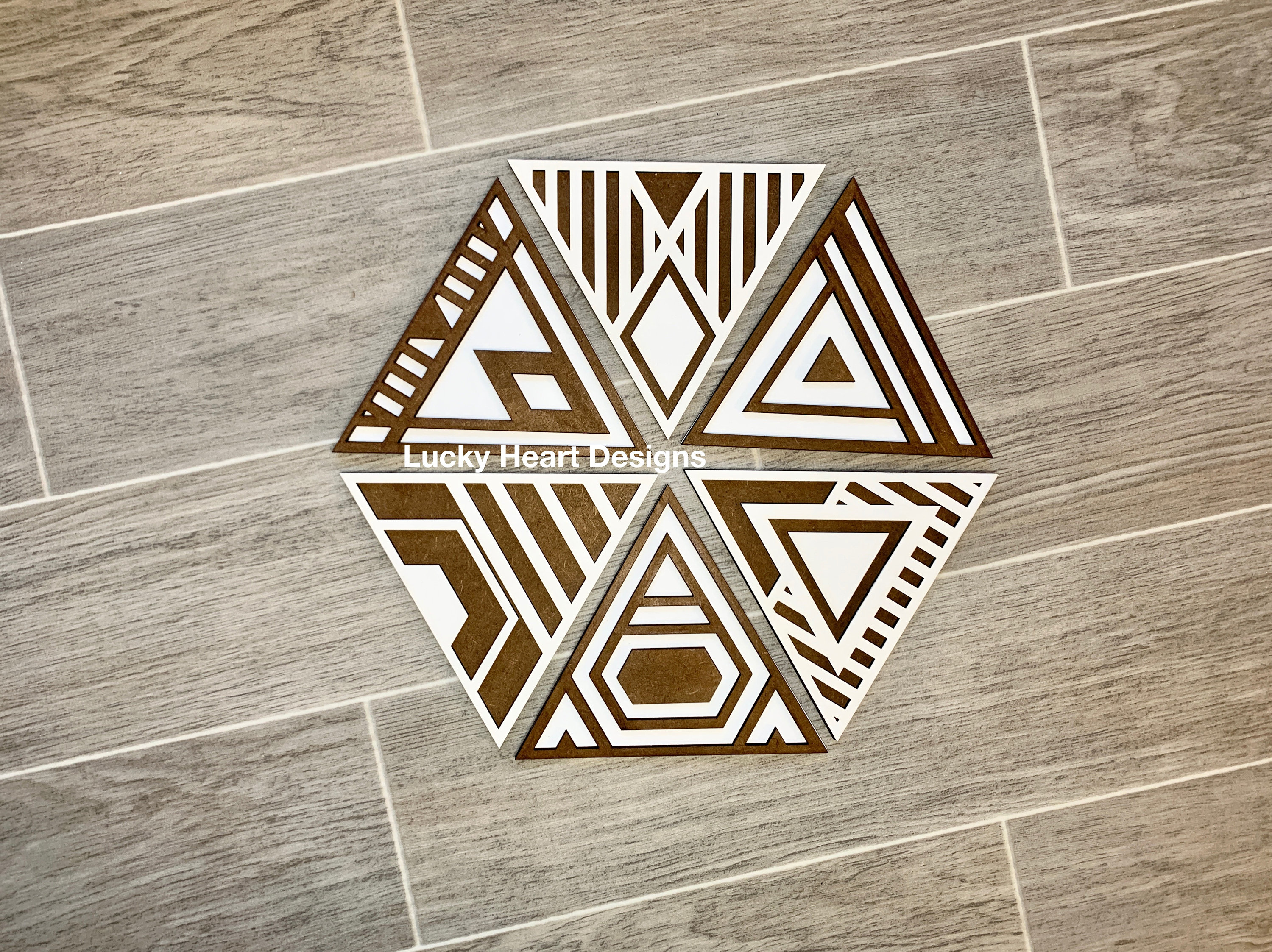 Triangle Geometric Wall Art File SVG Laser Etsy Canada