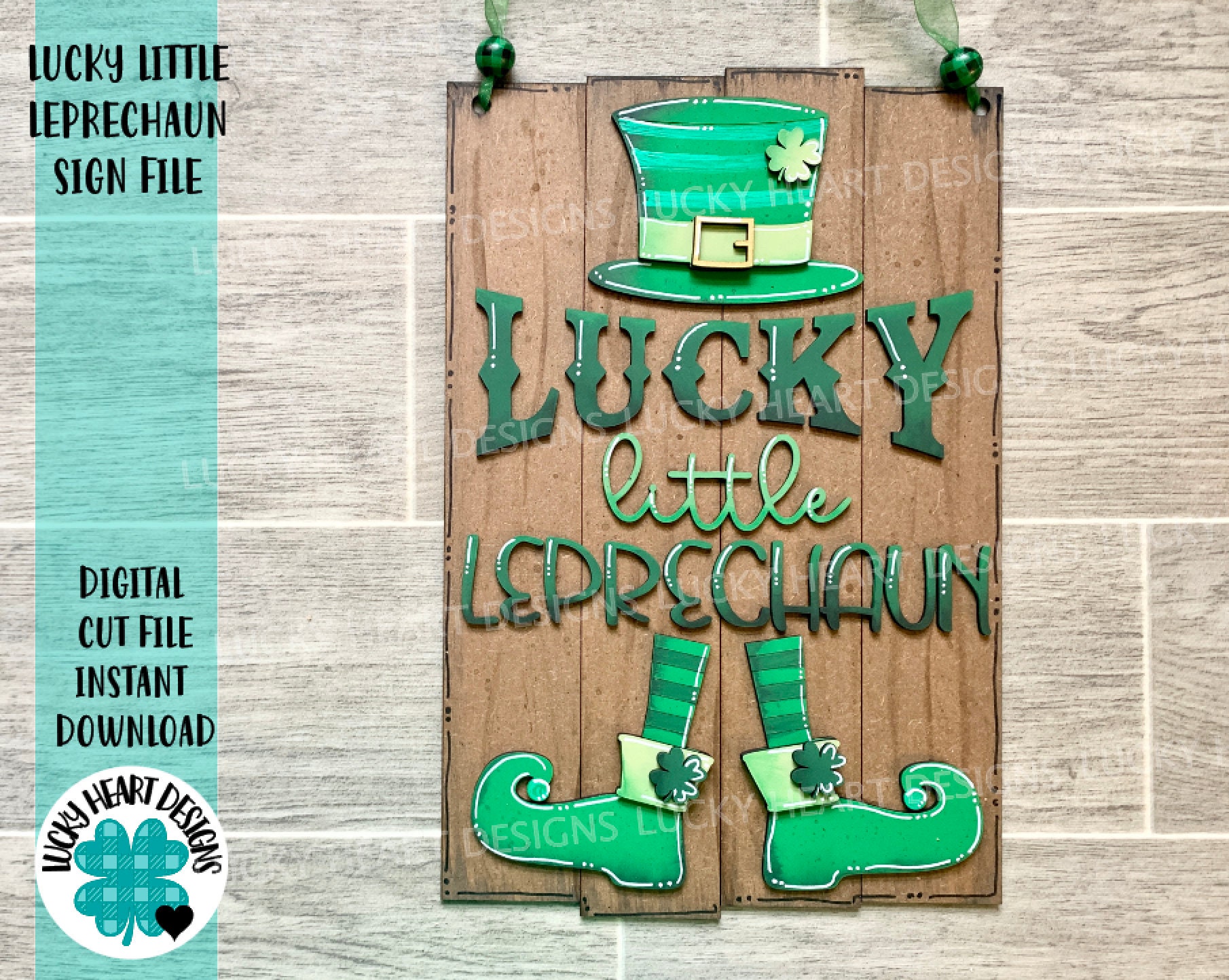 Easter Bunny Street Sign File SVG, Glowforge, LuckyHeartDesignsCo