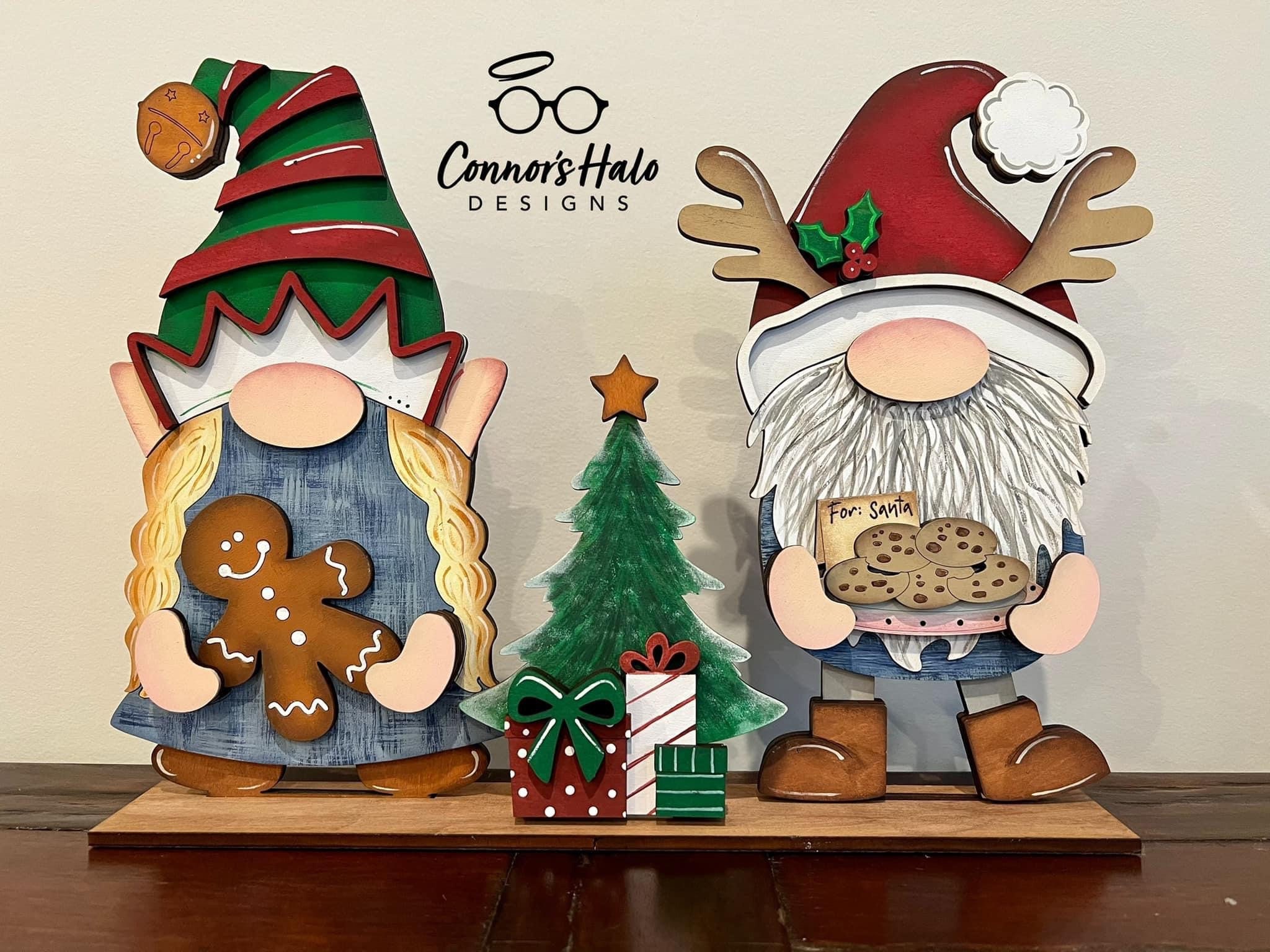 Christmas Standing Tall Gnome Interchangeable File SVG - Etsy