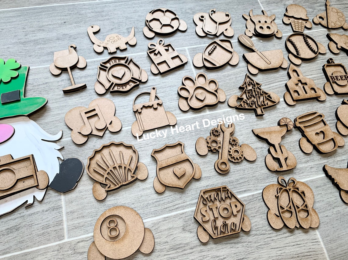 Download Interchangeable Gnome Family Bundle File SVG Glowforge | Etsy