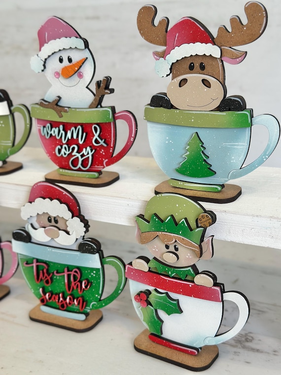 マグフレンズ立ちクリスマスファイルSVG、カウントダウン、Glowforge