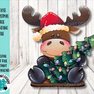 File in formato SVG con albero di Natale in piedi, vassoio a più livelli con bastoncini di zucchero di Babbo Natale, Glowforge, LuckyHeartDesignsCo