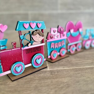 Valentines Standing Train File SVG, Cupid, Love, Hearts, Tiered Tray ...