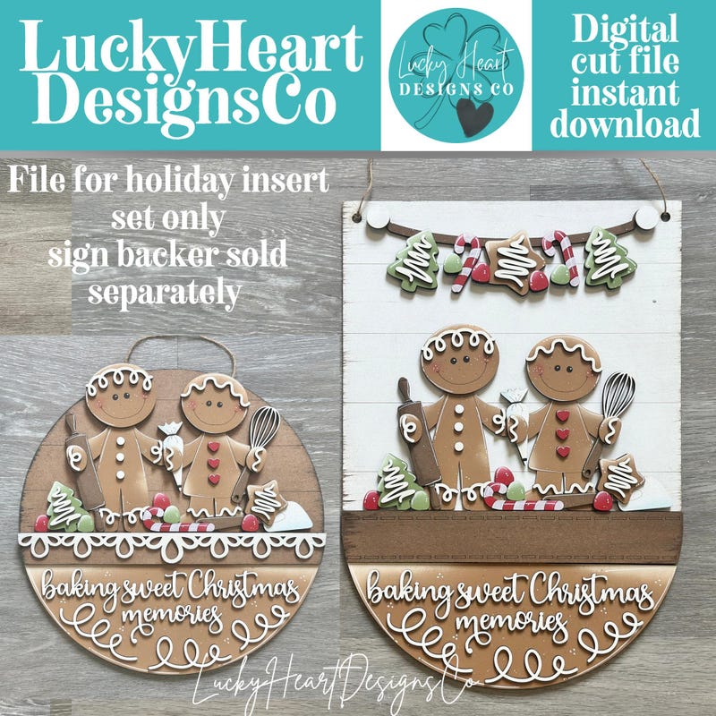 Round Gingerbread Man Vector Lucky Round Art - Etsy UK