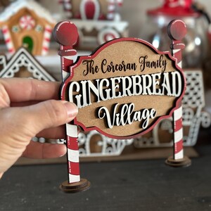 Gingerbread Village Standing Sign File SVG, Christmas, Santa, Candy ...