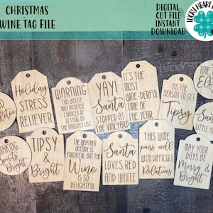 Christmas Gift tags  Pour Yourself a Merry Little Christmas