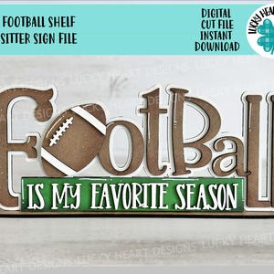 Voetbalplankoppas staand teken bestand SVG, Glowforge, sport, touchdown, helm, herfst, LuckyHeartDesignsCo