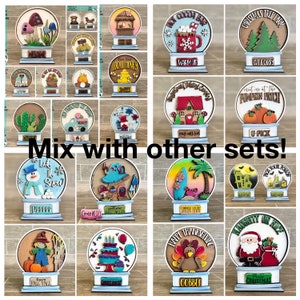 Cactus Snow Globe Interchangeable File SVG, Glowforge, Desert Tiered Tray LuckyHeartDesignsCo image 4