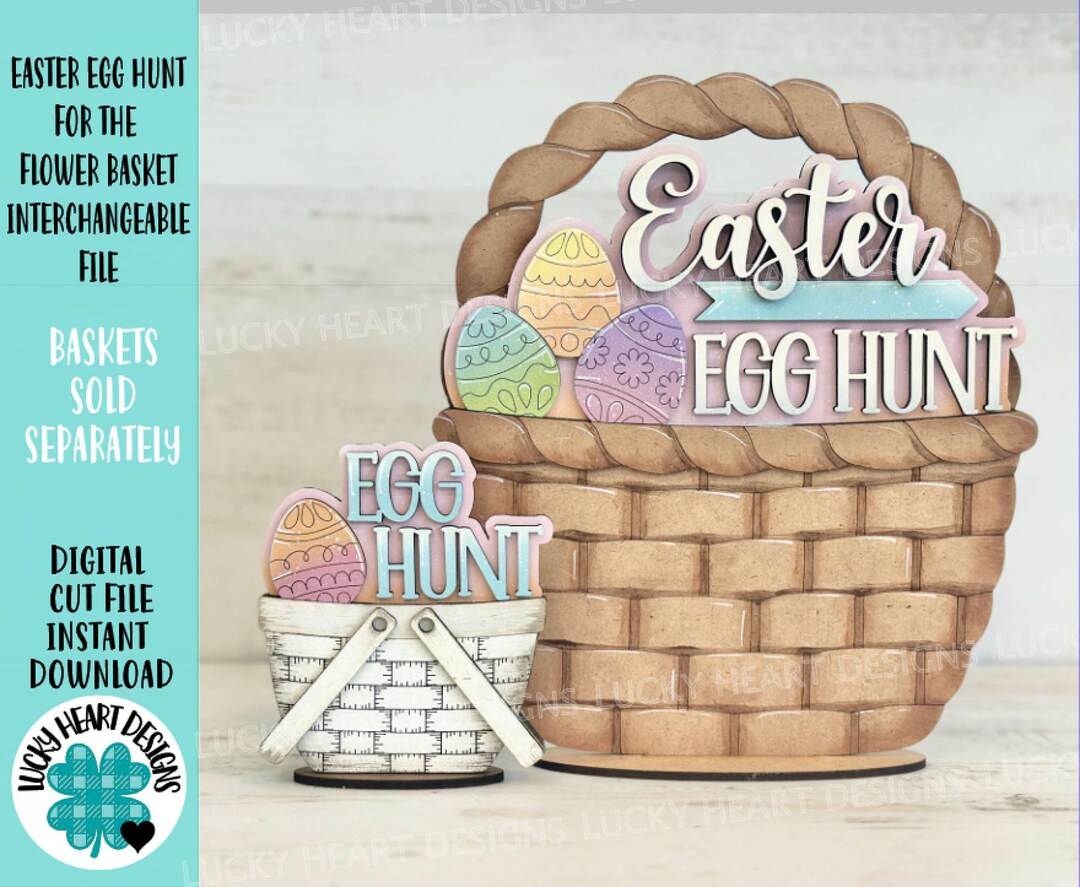 Easter Egg Hunt for the Flower Basket Interchangeable File SVG, TINY ...