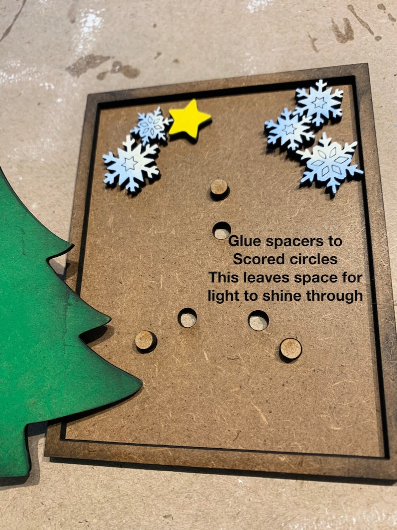 Christmas Tree Tiered Tray File SVG Laser Tier Etsy