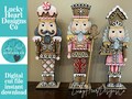 Gingerbread Christmas Nutcracker File SVG, Countdown, Man, House, Tiered Tray, Glowforge Santa, Rudolph, Elf, Holiday, LuckyHeartDesignsCo