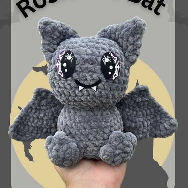 Rosie the Bat Crochet Pattern, Bat Pattern PDF.