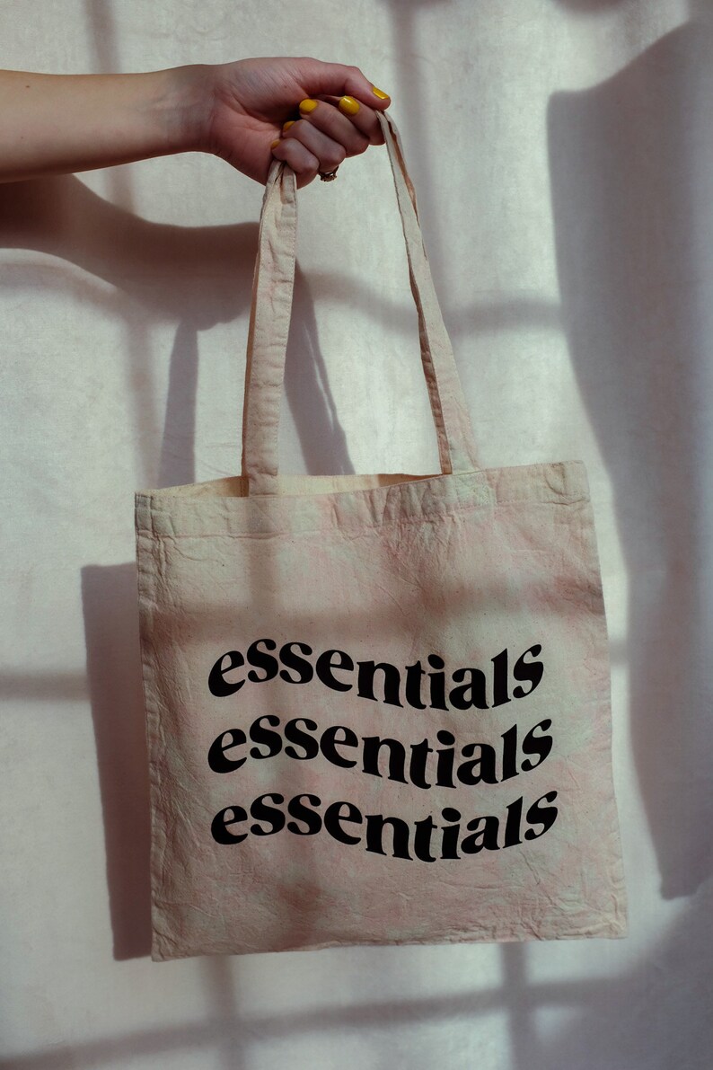 Reusable /& Eco-Friendly! Tie-Dye Graphic Tote Bars Essentials