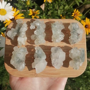 Raw Apophyllite with Grey Chalcedony Crystal | Apophyllite Crystal | Apophyllite Specimen | Apophyllite Cluster | Pocket Crystals | Zeolite