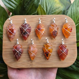 Silver Carnelian Arrowhead Necklace: July Birthstone Pendant