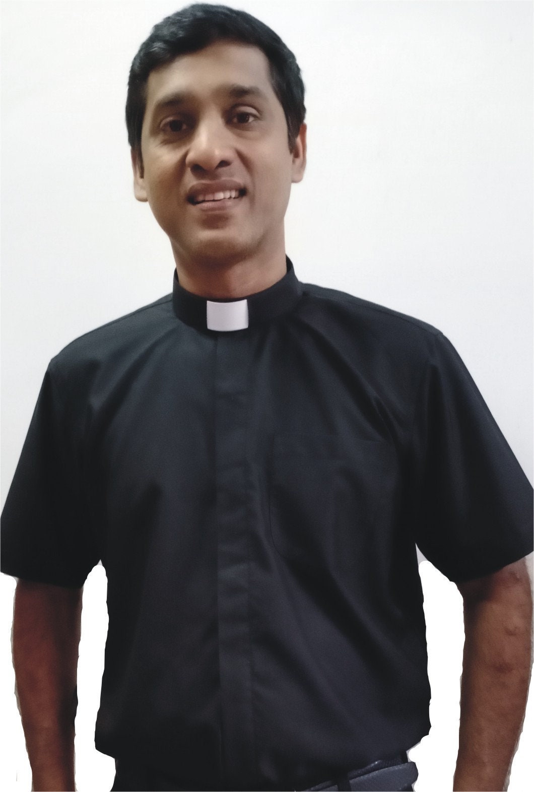 Clergy Clerical Vicar Priest Tab collar Short sleeve shirt | Etsy
