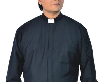 Clergy Clerical Vicar Priest long sleeves Shirts