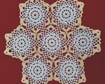 Lace crochet doily Cream and beige doily White Peach Active Photos