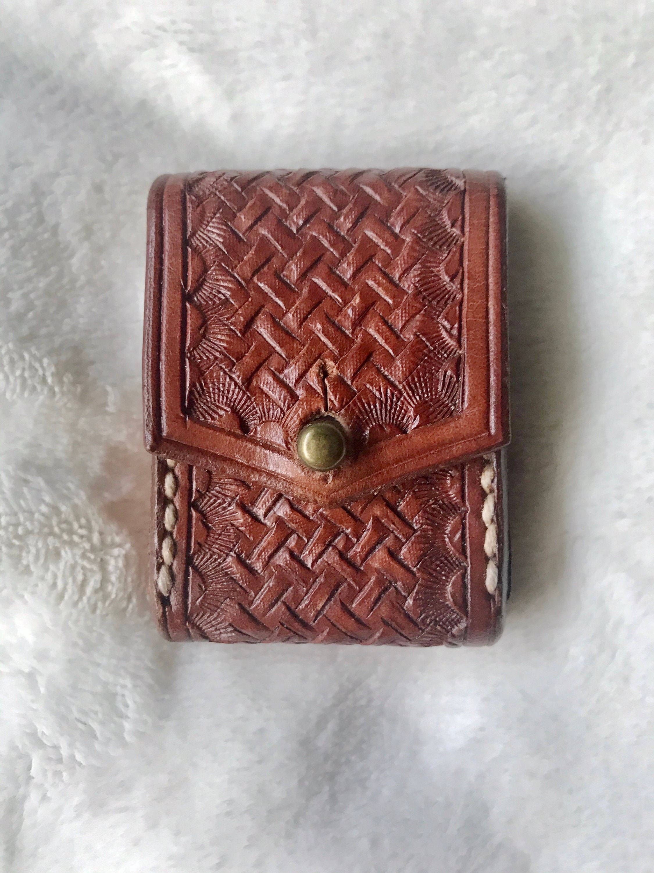 Zippo Lighter Leather Case Etsy