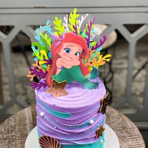 Little Mermaid Cake Topper