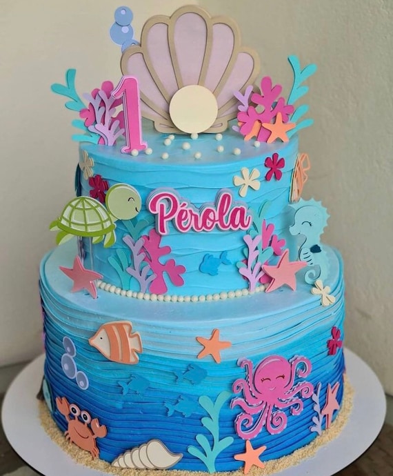Mermaid Under The Sea Cake Topper Etsy Osterreich