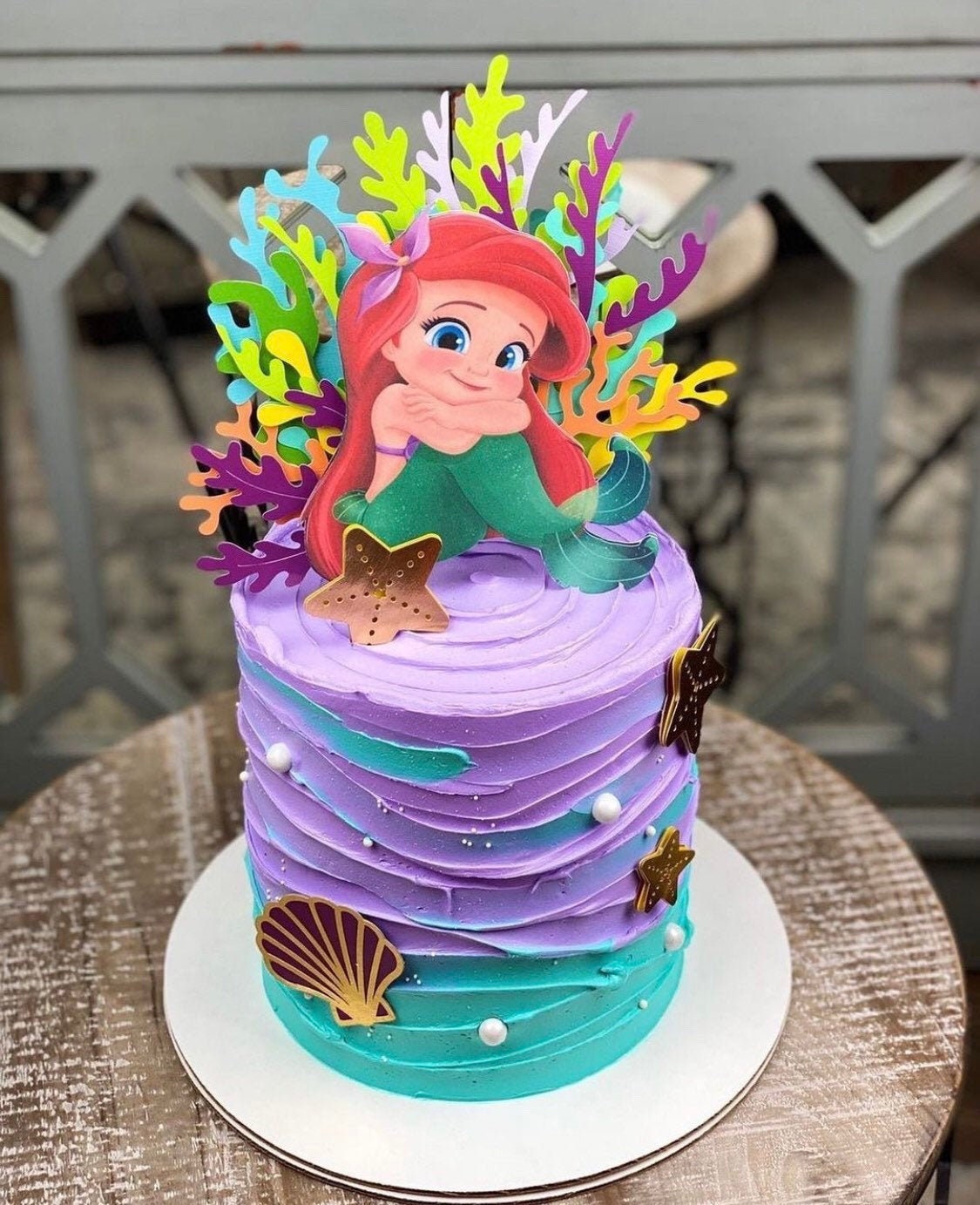 Little Mermaid Cake Topper - Etsy Hong Kong