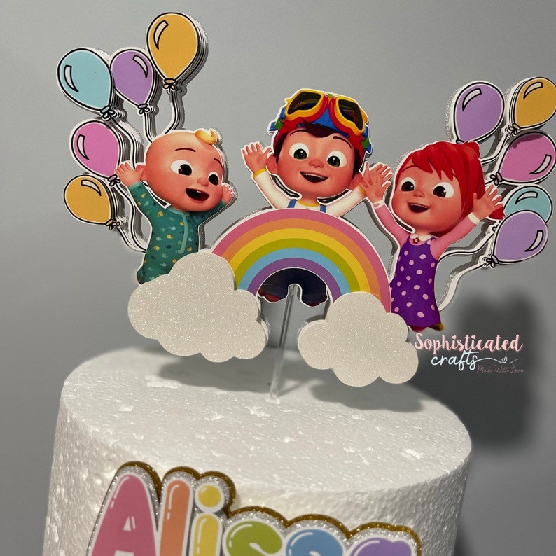 Cake Topper Pastel Colors Etsy Singapore