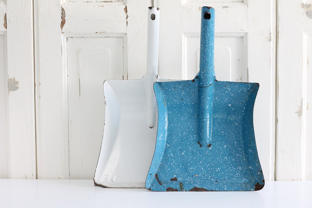1 X Vintage French Enamelware Dustpan no Sweeper Enamel Etsy