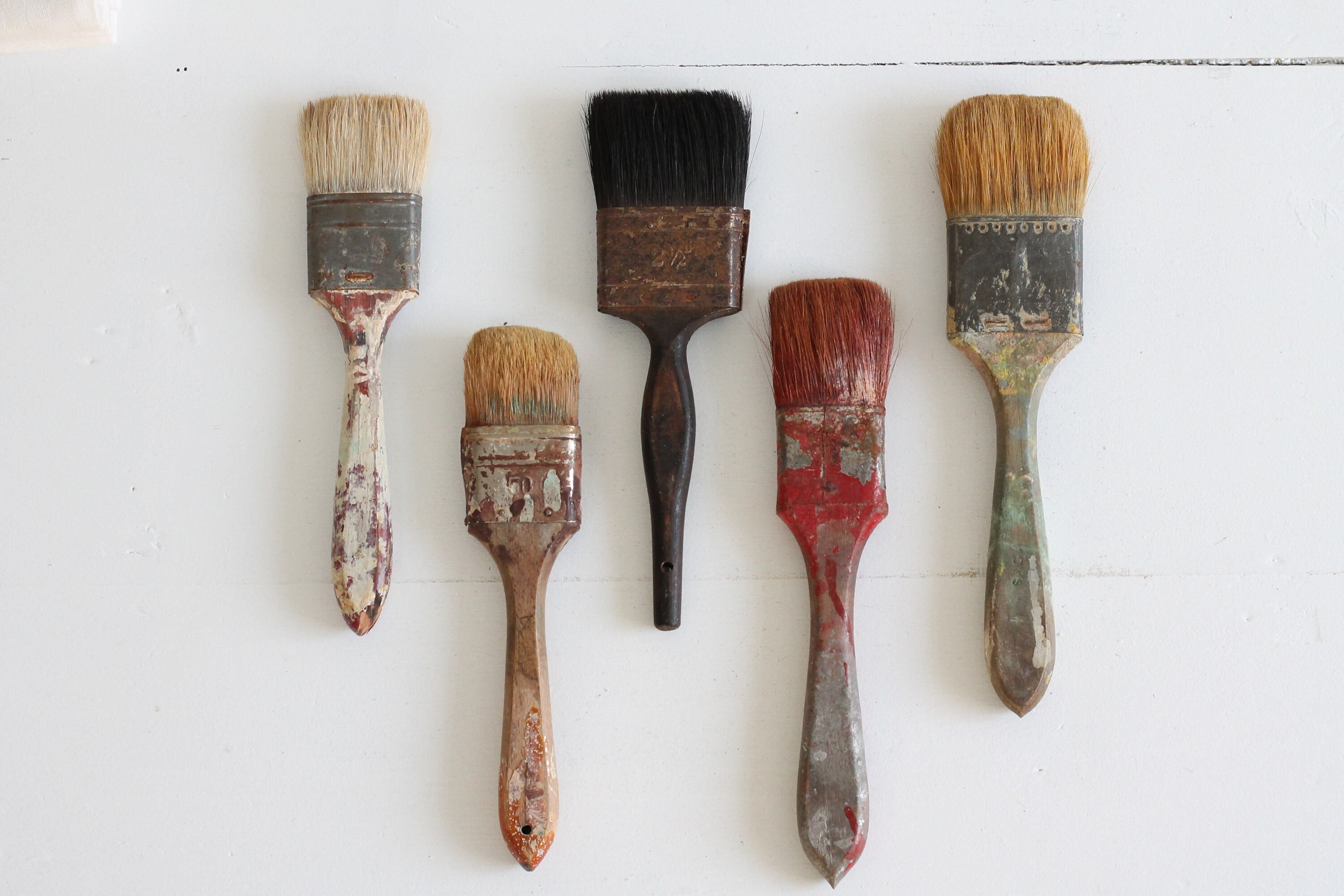 80s Vintage Paintbrushes / LOEW CORNELL Paint Brushes / Artist