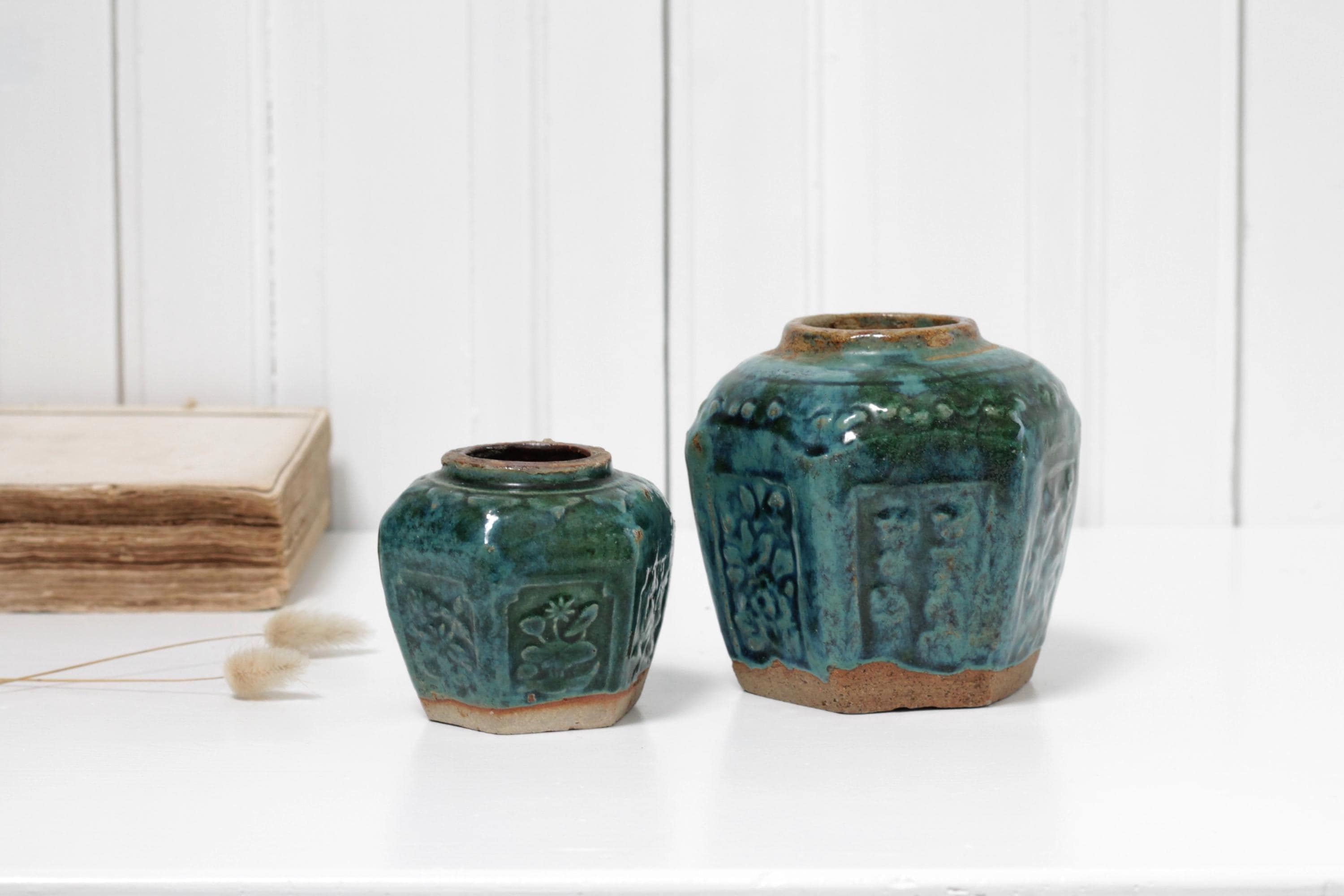 Green Antique Ginger Jars - Etsy