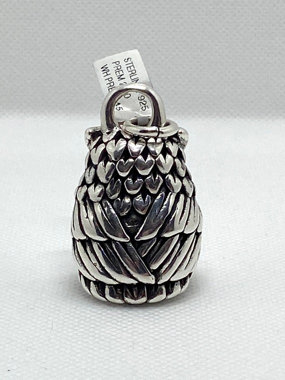 Sterling Silver Owl Pendant, 10.6g, 3D, Intricate… - image 4