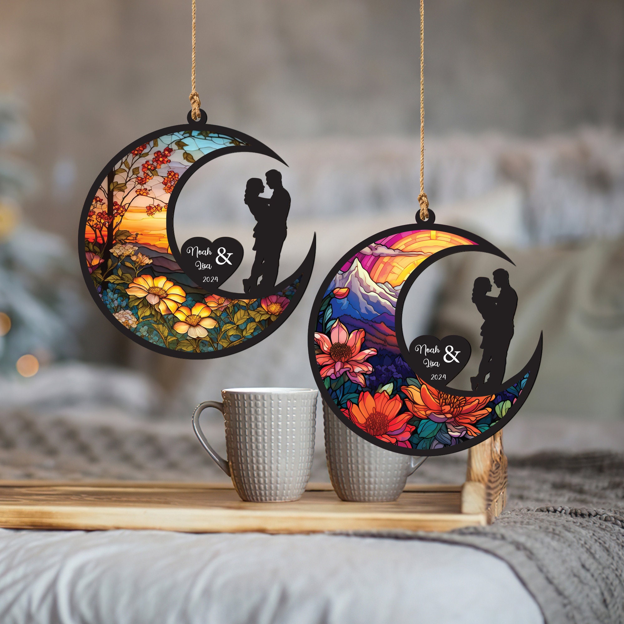 Mother's Day Gift For Mom - Personalized Window Hanging Suncatcher Orn