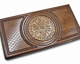 Juego de backgammon armenio - backgammon de madera - TAMAÑO CLÁSICO BACKGAMMON- Juego de mesa personalizado - Backgammon hecho a mano - Juego de backgammon tallado
