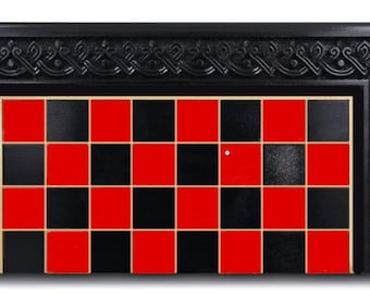 Luxury Wooden Chess Black color handmade Wooden chess set Chess board Personalized Board Game Armenian Chess Wood game Carved big Chess