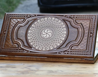 Backgammon set Houten Luxe Bordspel Hout backgammon Armeens symbool EXPRESS VERZENDING Vele maten handgemaakte backgammon schaken en backgammon