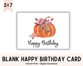 Printable Birthday Card, Birthday Printable, Birthday Card for Mom, Happy Birthday Card Printable
