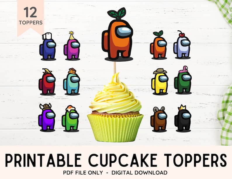 Cupcake Toppers, Birthday Cupcake Toppers, Printable Cupcake Toppers ...