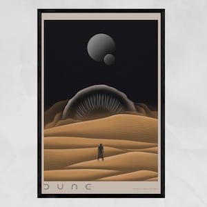 Dune Movie Poster Collection | Sci-fi Wall Art | Arrakis Landscape ...