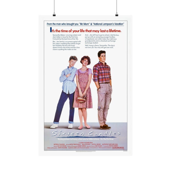 Sixteen Candles (1984) Classic Movie Poster Molly Ringwald