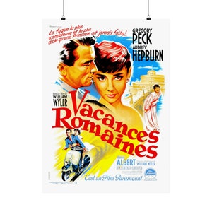 Roman Holiday (1954) French Movie Poster