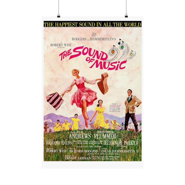 The Sound of Music (1965) Classic Movie Poster Julie Andrews