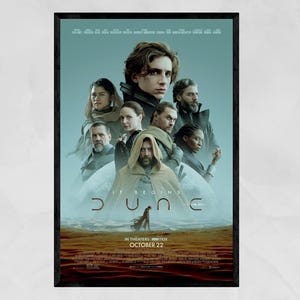 Dune Movie Poster Collection | Sci-fi Wall Art | Arrakis Landscape ...